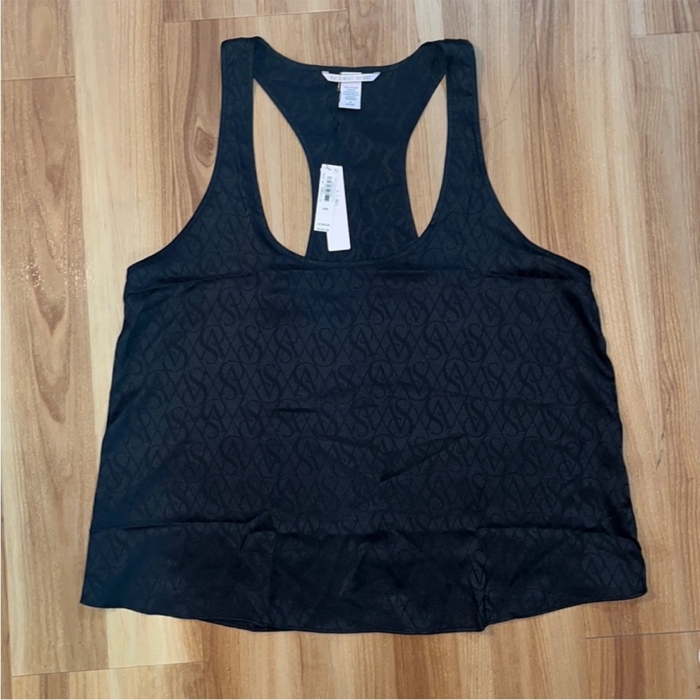 Victoria's Secret Black Logo Tank Top